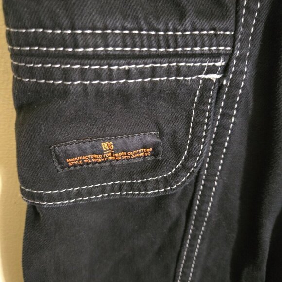 Urban Outfitters BDG Relaxed Skate Jeans Black Snap Cargo Pockets Size 30 - Picture 5 of 11